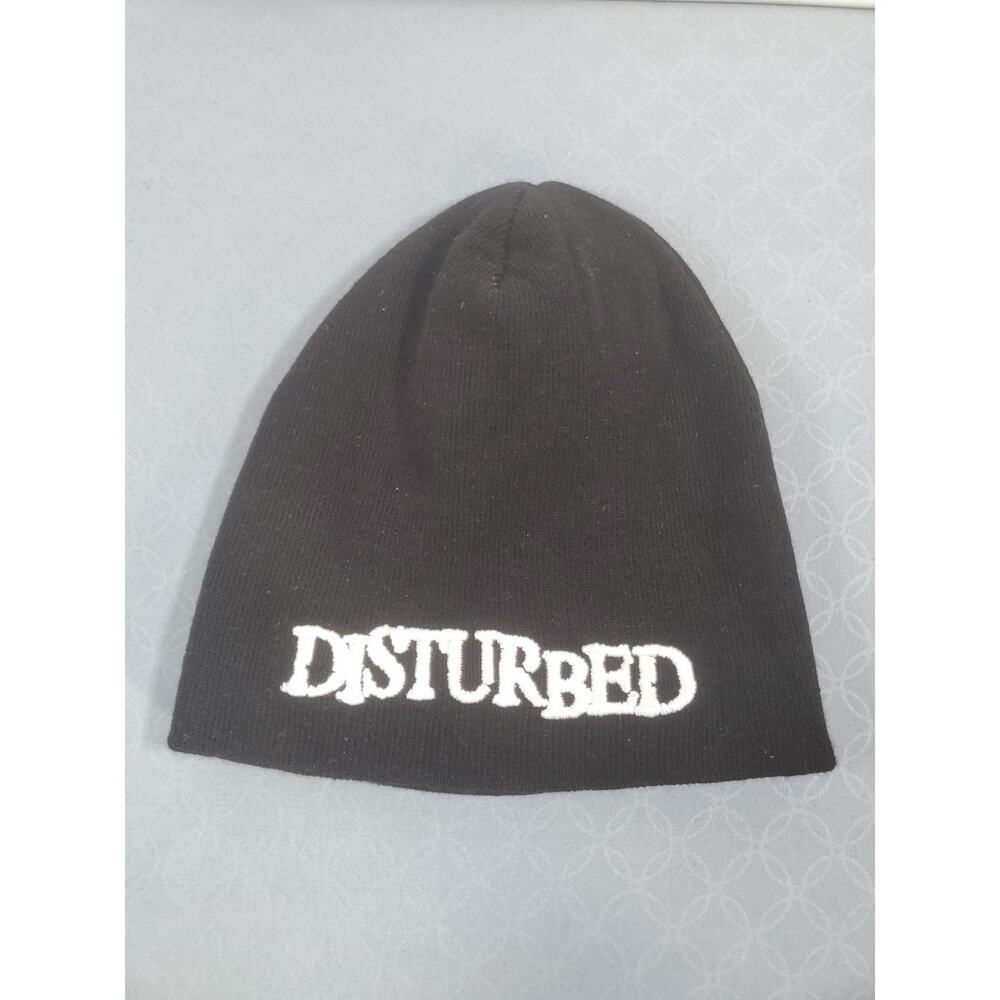 American Punk DISTURBED spell out Rock Band Logo Beanie Hat NEW